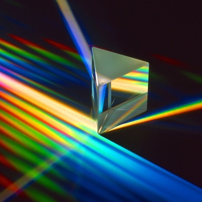 Triangular prism optical glass rainbow seven-color